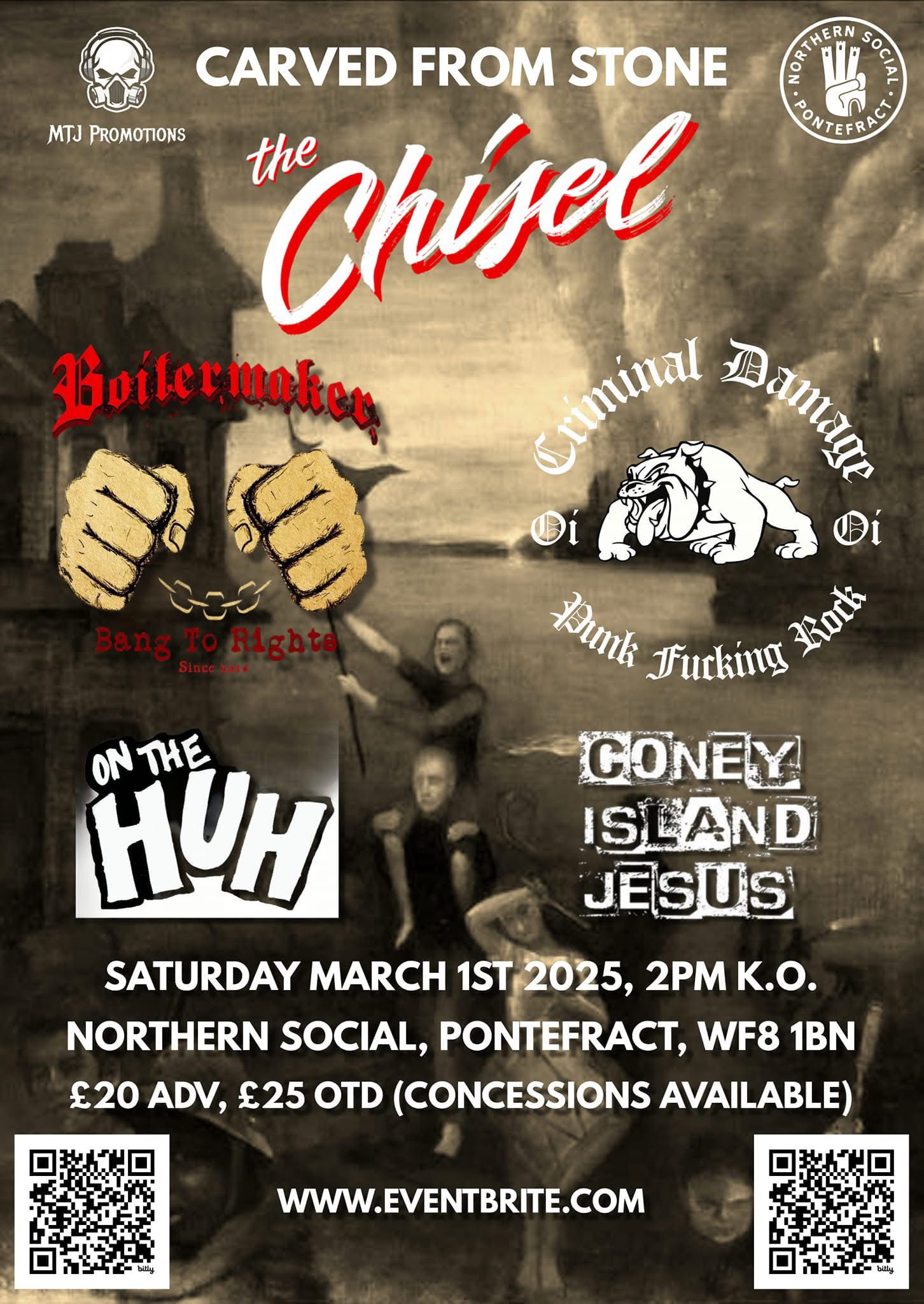 Carved From Stone | The Chisel @ The Northern Social